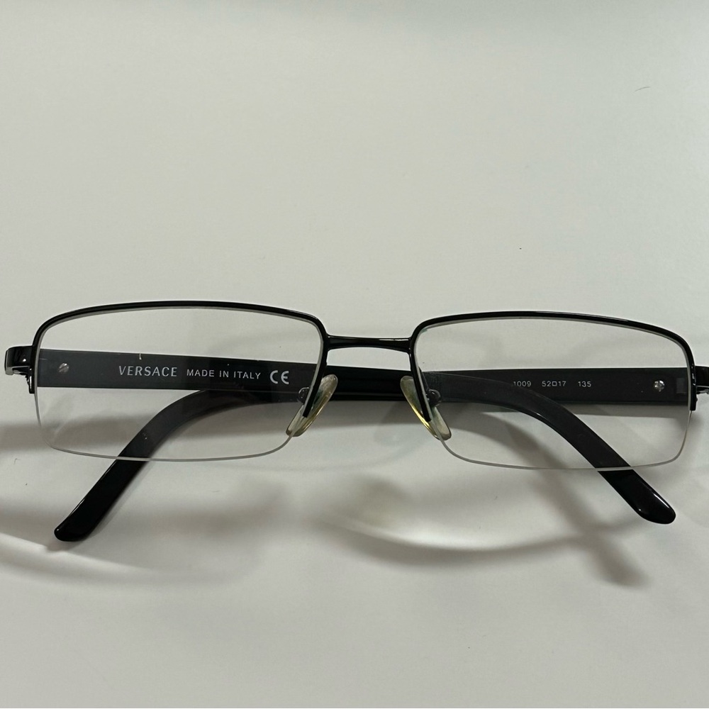 VERSACE eyeglasses MOD 1118 1009 black half rim frames, 52 [] 17 135.